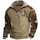 Men's Cowboy Lapel Sweatshirt