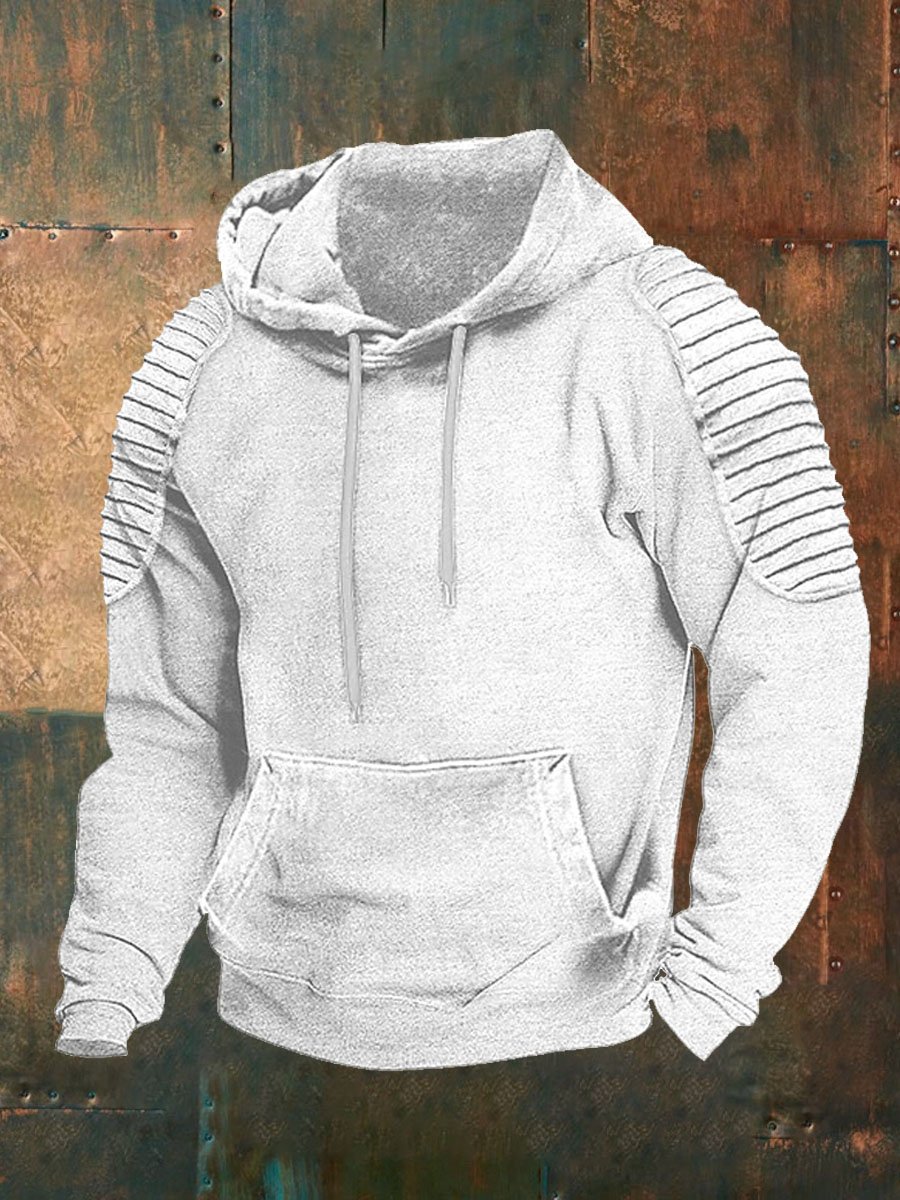 Men's Solid Color Casual Hoodie