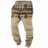 Men's Sports Pants Casual Pants Vintage Pattern Printing Western Ethnic Sweatpants