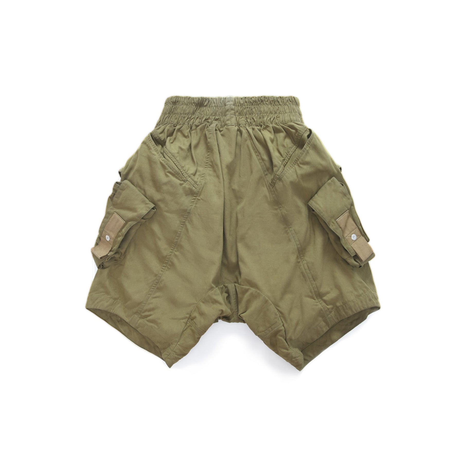 MULTI SNAP CARGO DENIM SHORTS - DRY WAX COATING