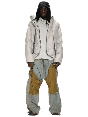 CONTRASTING PATCHWORK CARGO JEANS