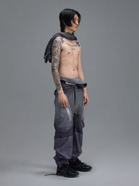 WB LEG PATCHED GEO POCKET LOUNGE PANTS / NIGHTSHADE