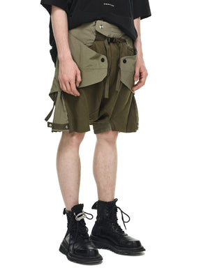 REINFORCED MANTA PANEL LAYERED SHORTS