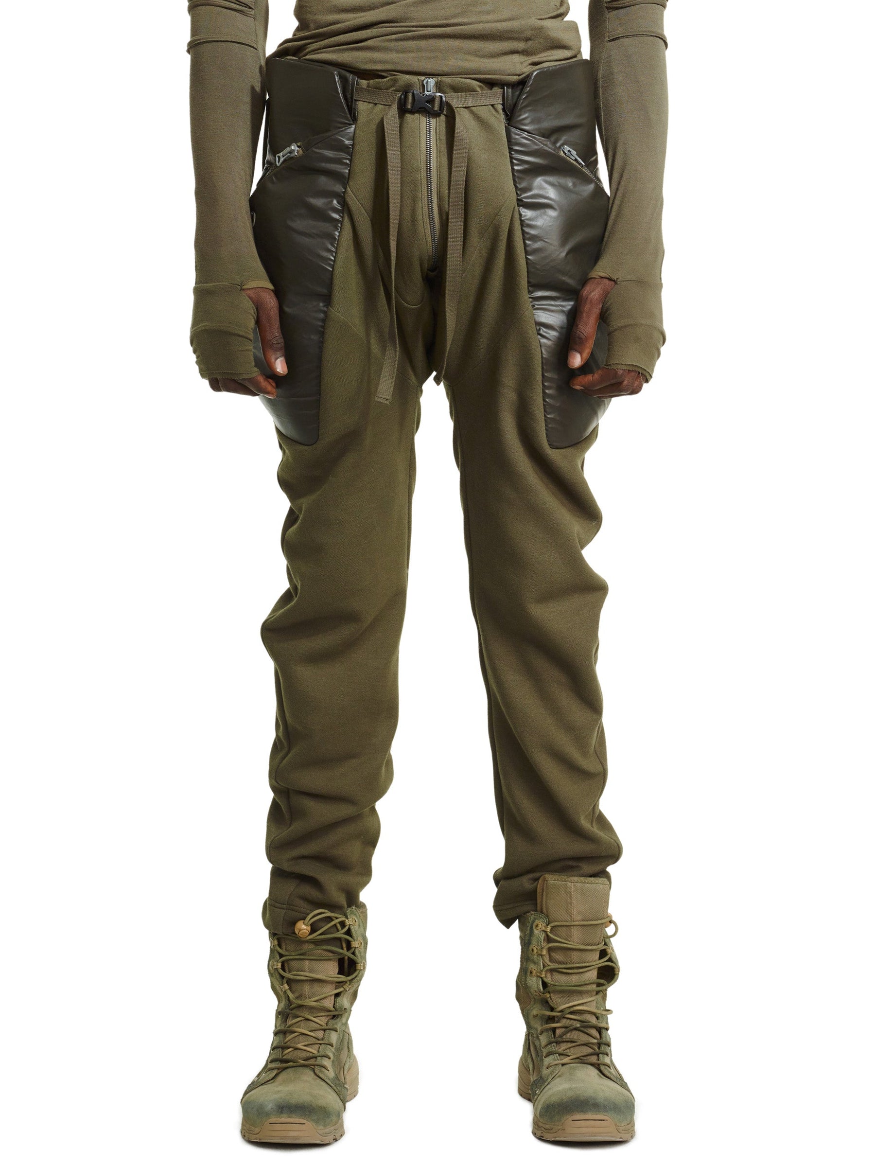 REINFORCED WAIST GEO CARGO PANTS