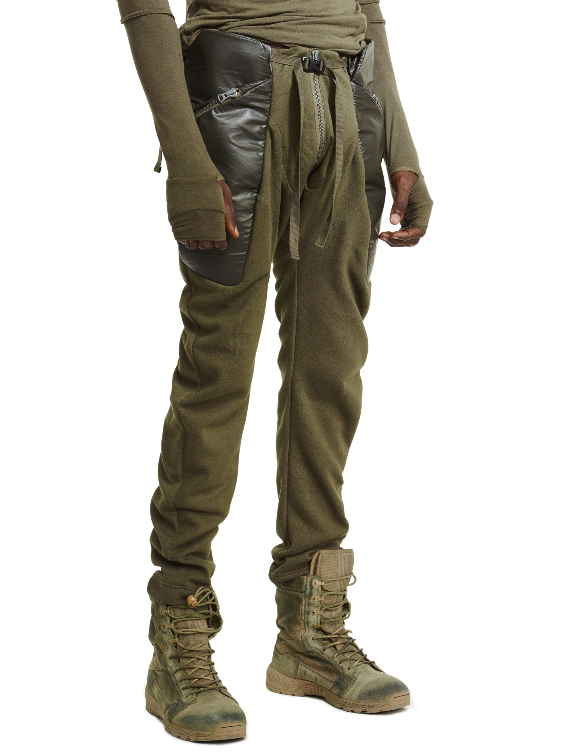 REINFORCED WAIST GEO CARGO PANTS