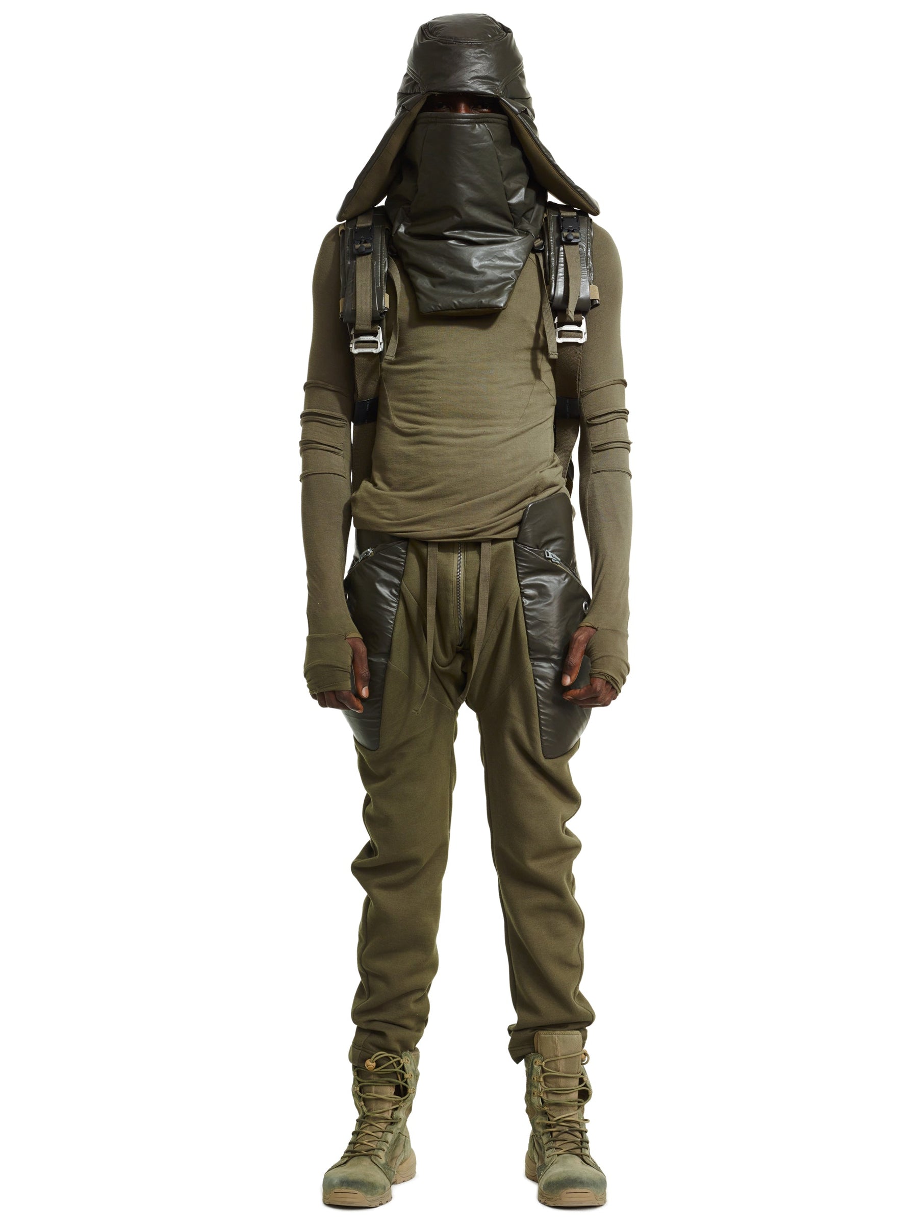 REINFORCED WAIST GEO CARGO PANTS