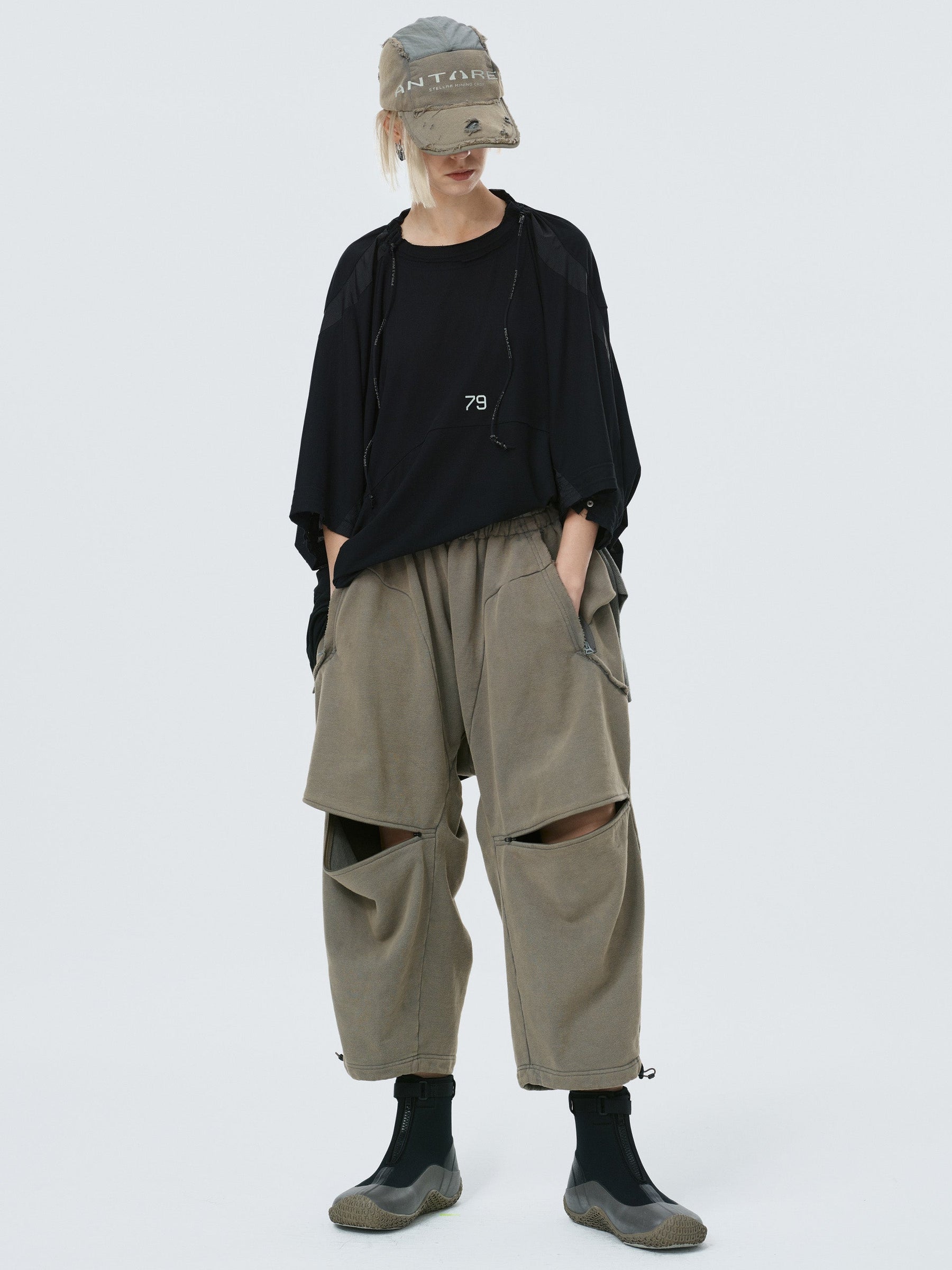 knee opening lounge pants