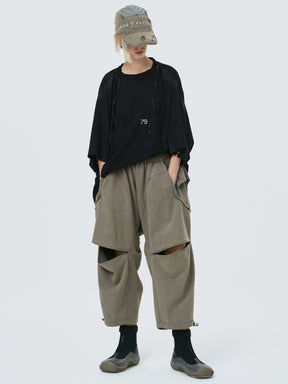 knee opening lounge pants