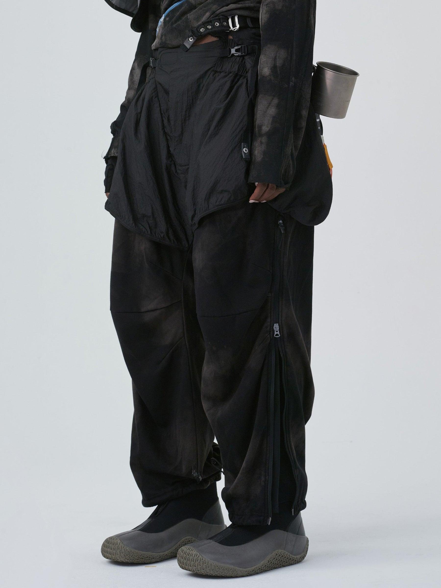 Panel cargo overlay lounge pants