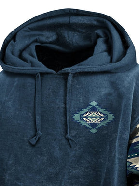 Men's Loose Retro Western Hoodie