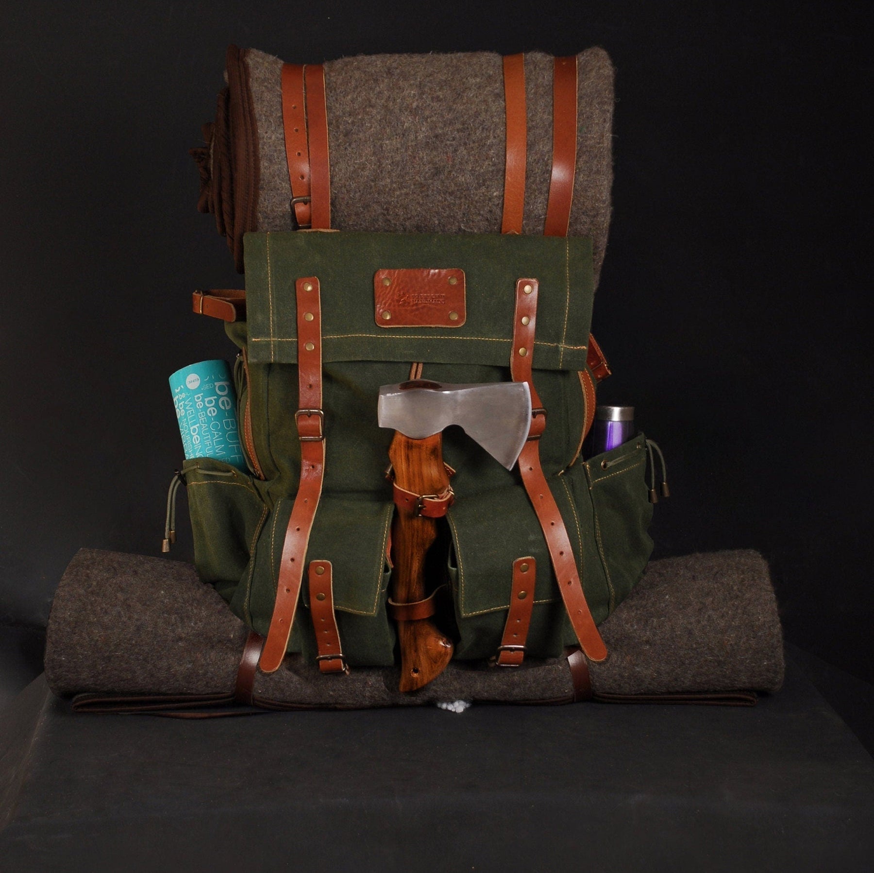 30L to 50L | Bushcraft Backpack Brown, Green, Dhaki Colours