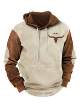 Men's Vintage Western Ethnic Print Casual Hoodie