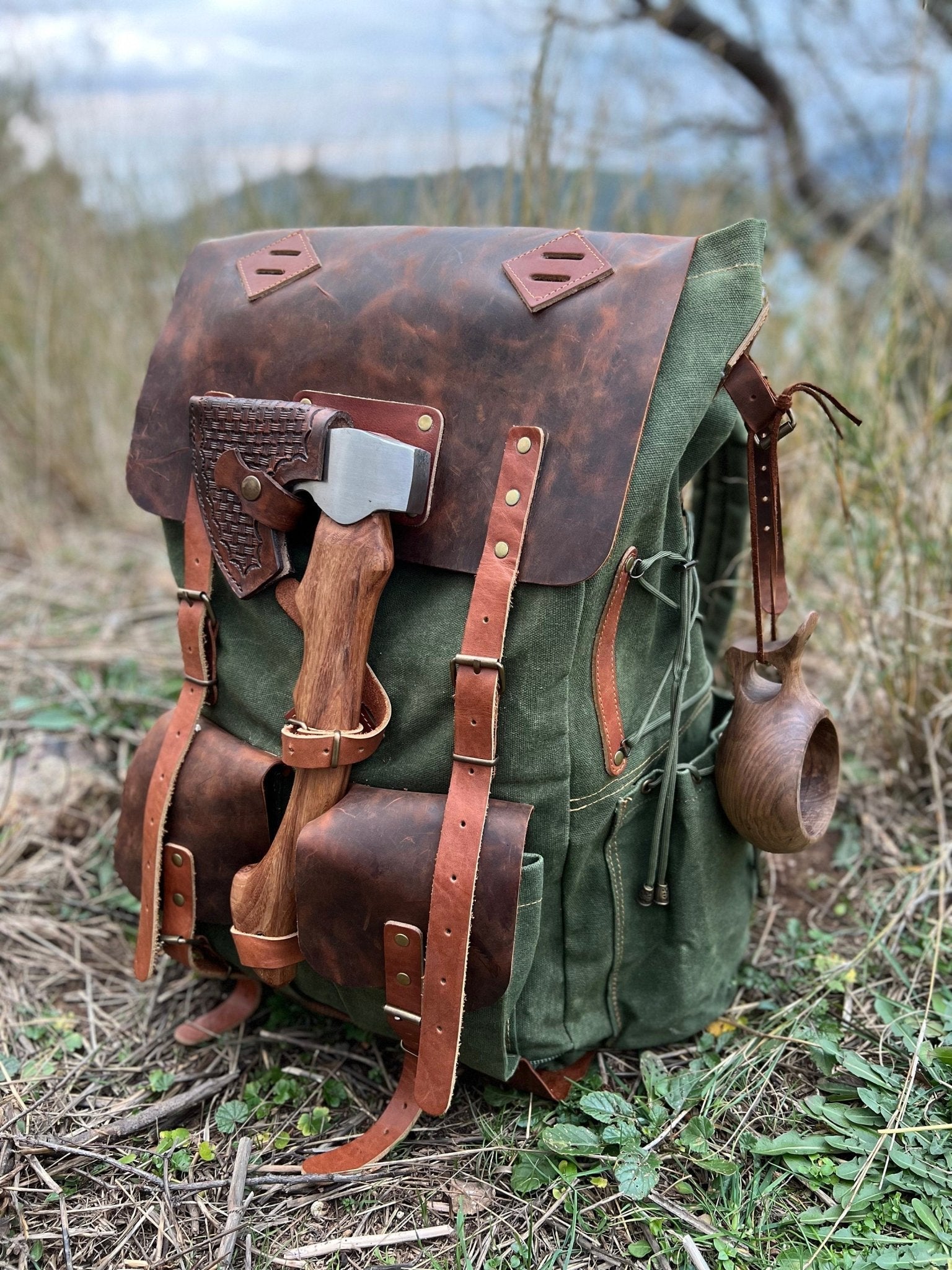 50L Camping Backpack Bushcraft Backpack