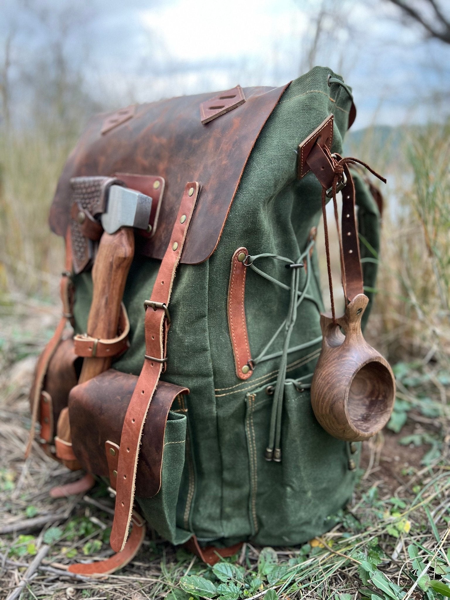 50L Camping Backpack Bushcraft Backpack