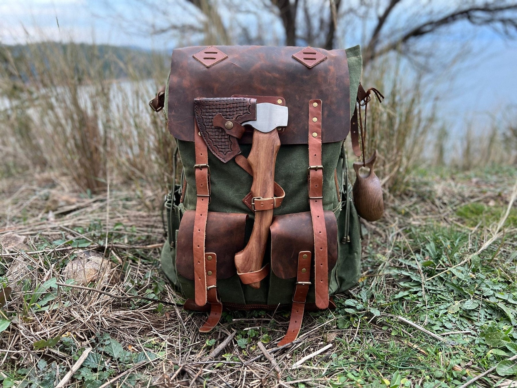 50L Camping Backpack Bushcraft Backpack