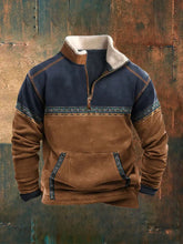 Men's Vintage Print Casual Sweatshirt