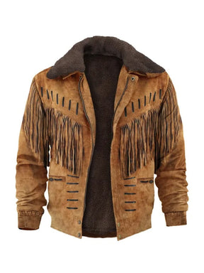 Men's Retro Tassel Casual Jacket