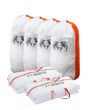 Elk/Caribou Large Game Bag Set | White-Orange