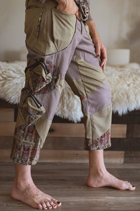 CARGO PANT LONG - Beje & Pink