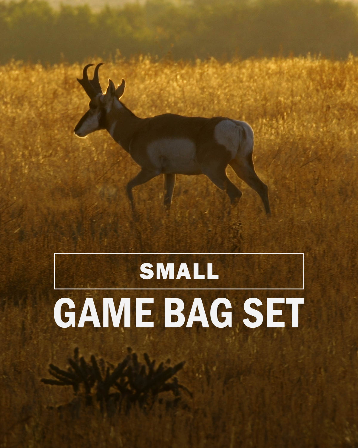 Small Deer/Antelope Game Bag Set | White-Orange