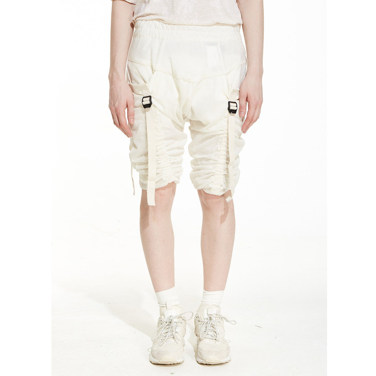 DOUBLE LAYERED GAUZE COTTON SHORTS