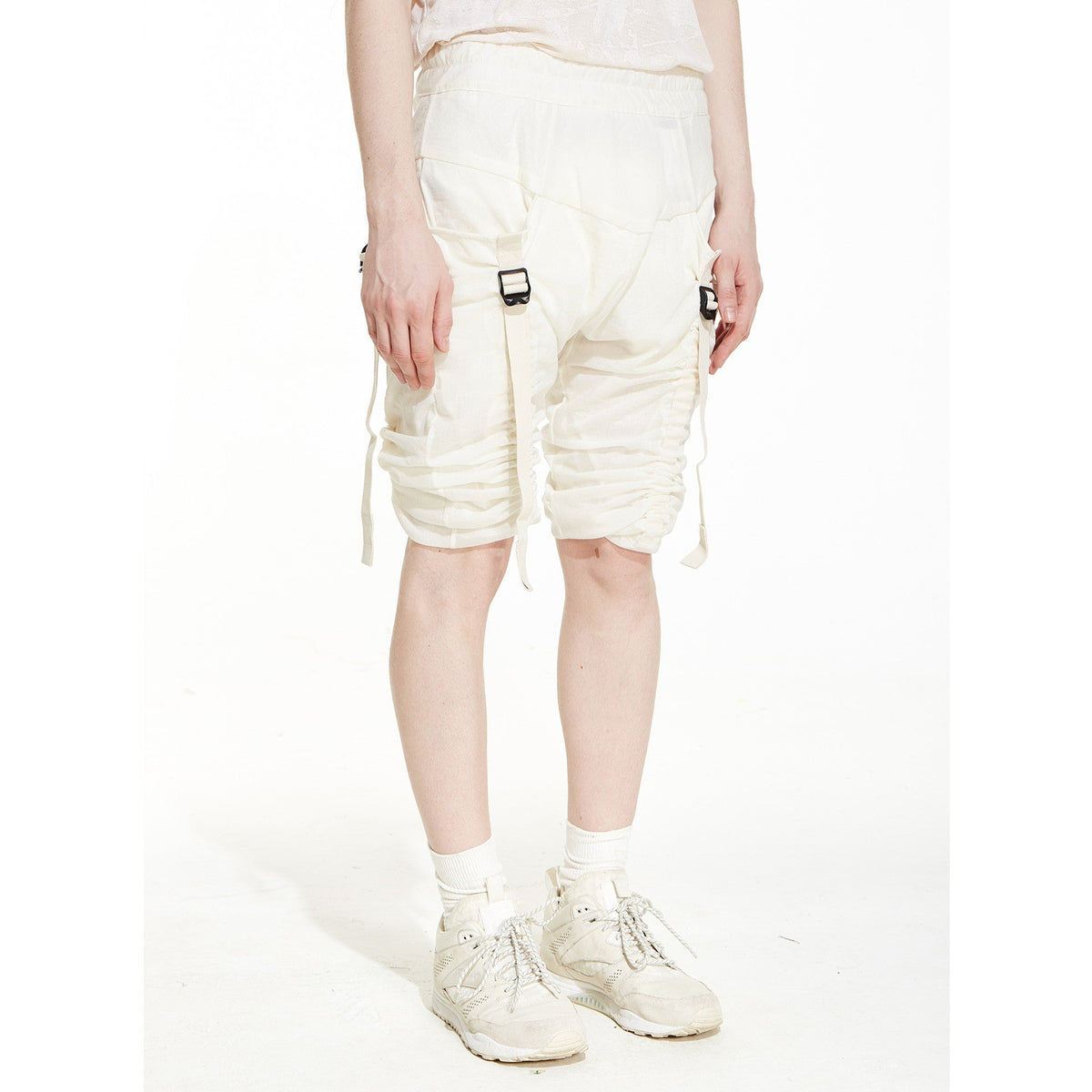 DOUBLE LAYERED GAUZE COTTON SHORTS