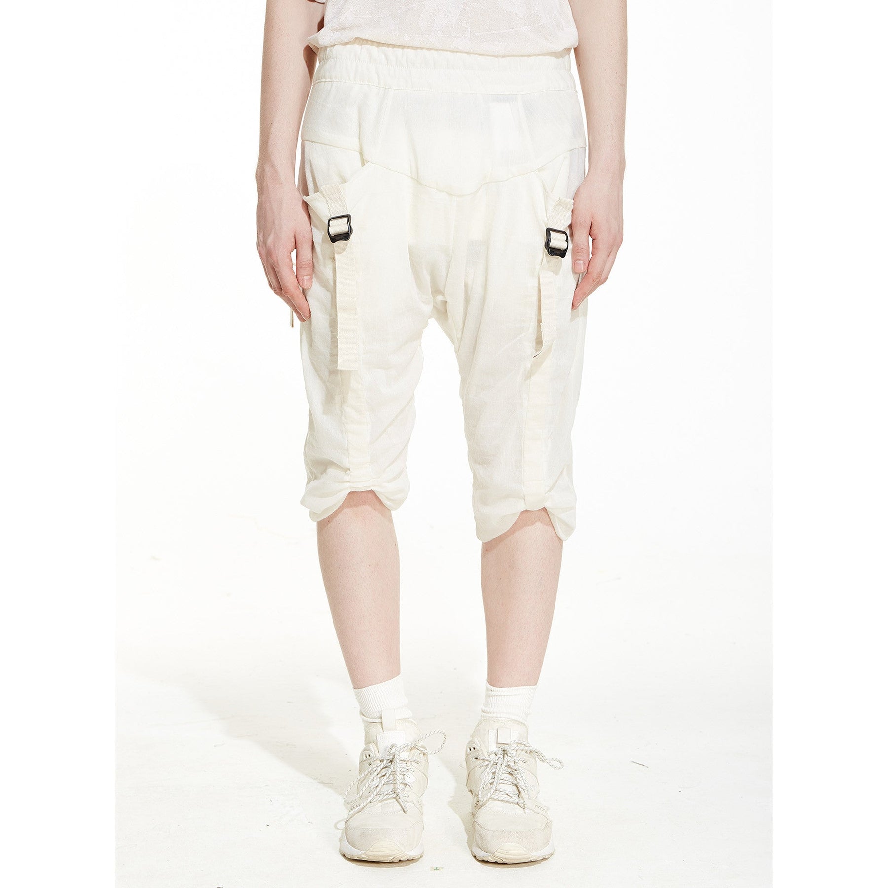 DOUBLE LAYERED GAUZE COTTON SHORTS