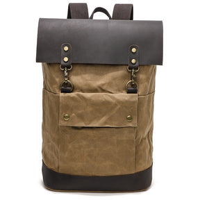 Waxed Canvas Backpack Waterproof for Camera Laptop