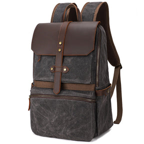 Waxed Canvas Backpack Waterproof Travel