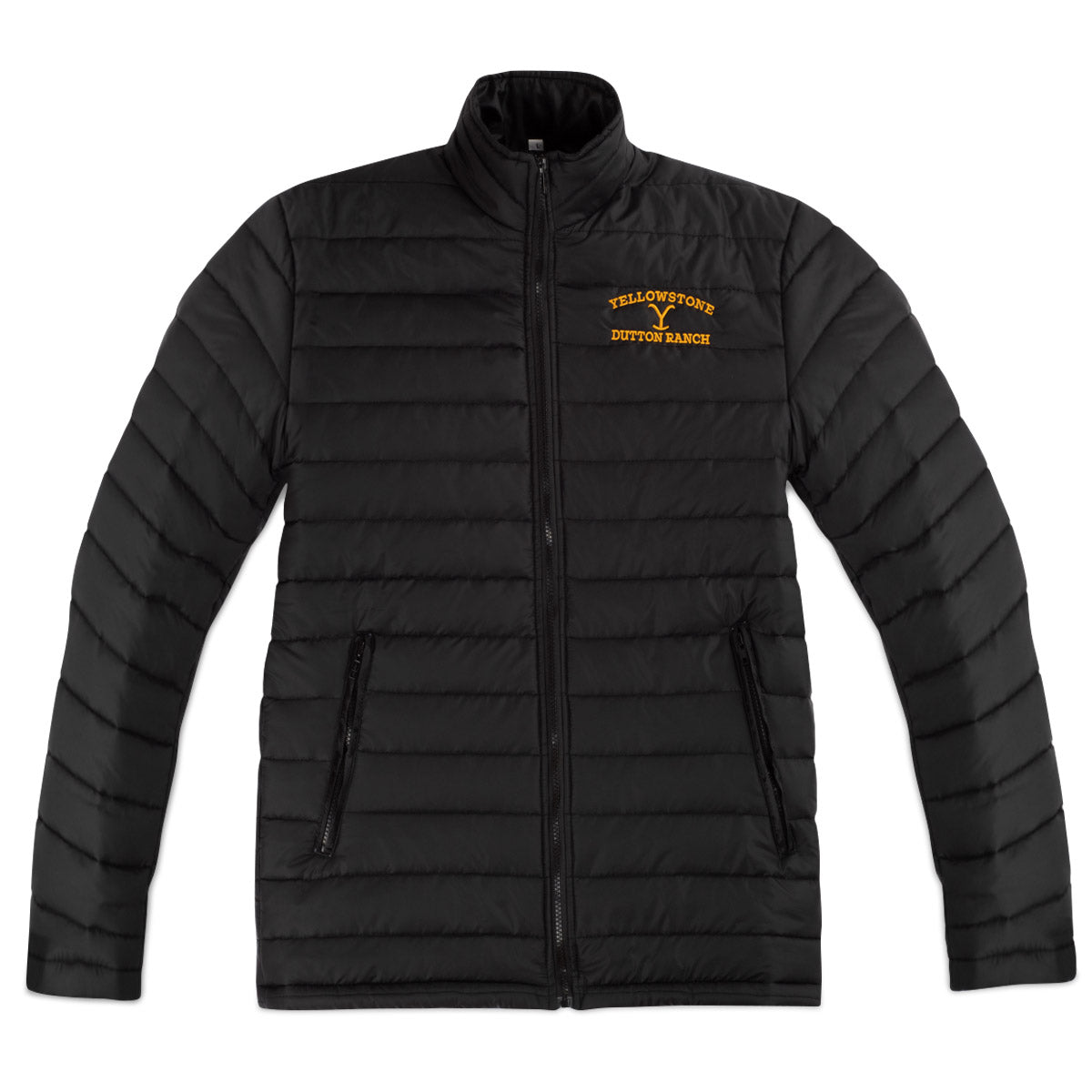 Yellowstone Dutton Ranch Logo Puffer Jacket