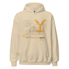 Yellowstone Historic Blueprint Hoodie