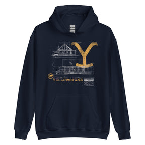 Yellowstone Blueprint Rip's House Unisex Hoodie