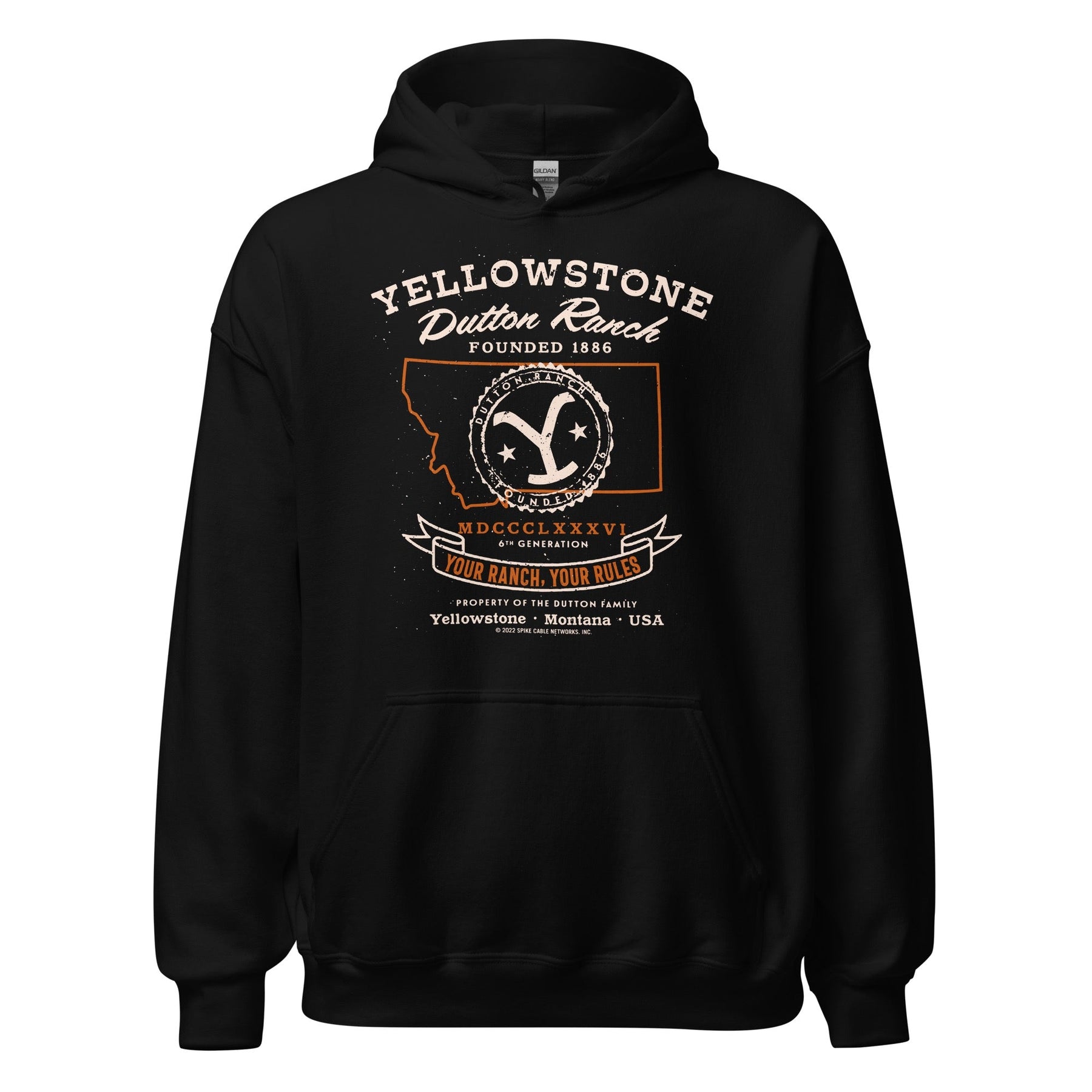 Yellowstone Dutton Ranch Your Ranch Your Rules Hooded Sweatshirt