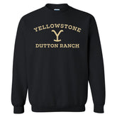 Yellowstone Dutton Ranch Logo Fleece Crewneck Sweatshirt