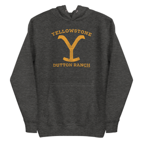 Yellowstone Dutton Ranch Distressed Logo Unisex Premium Hoodie