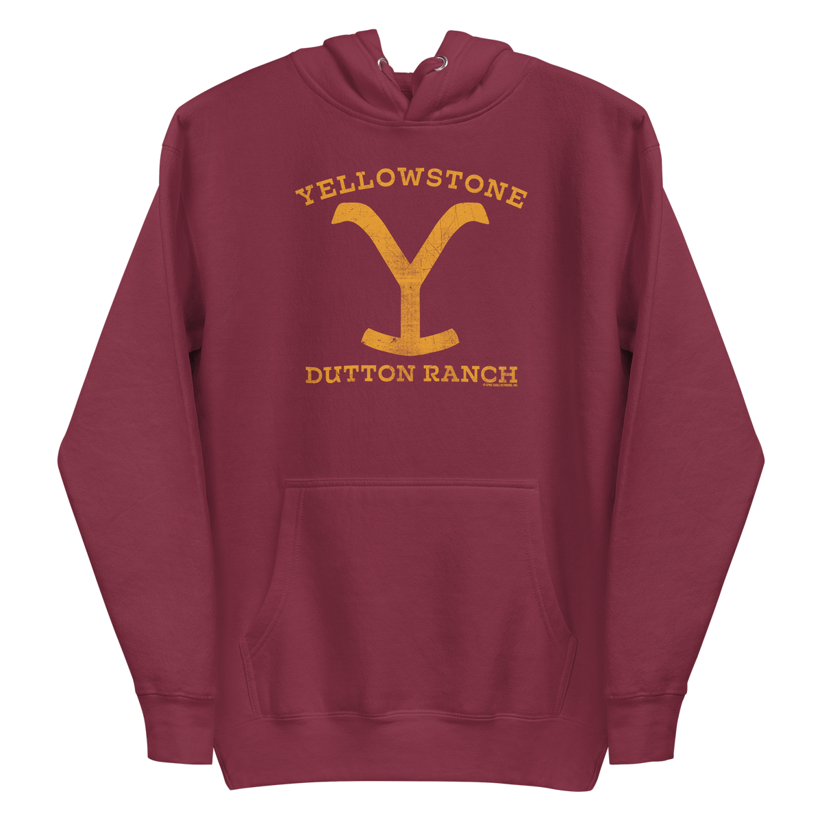 Yellowstone Dutton Ranch Distressed Logo Unisex Premium Hoodie