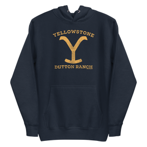 Yellowstone Dutton Ranch Distressed Logo Unisex Premium Hoodie