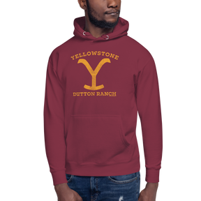 Yellowstone Dutton Ranch Distressed Logo Unisex Premium Hoodie