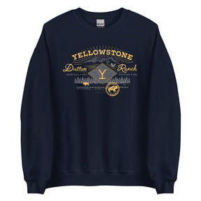 Yellowstone Dutton Ranch Scenery Fleece Crewneck Sweatshirt