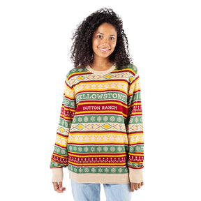 Yellowstone Dutton Ranch Holiday Knitted Sweater