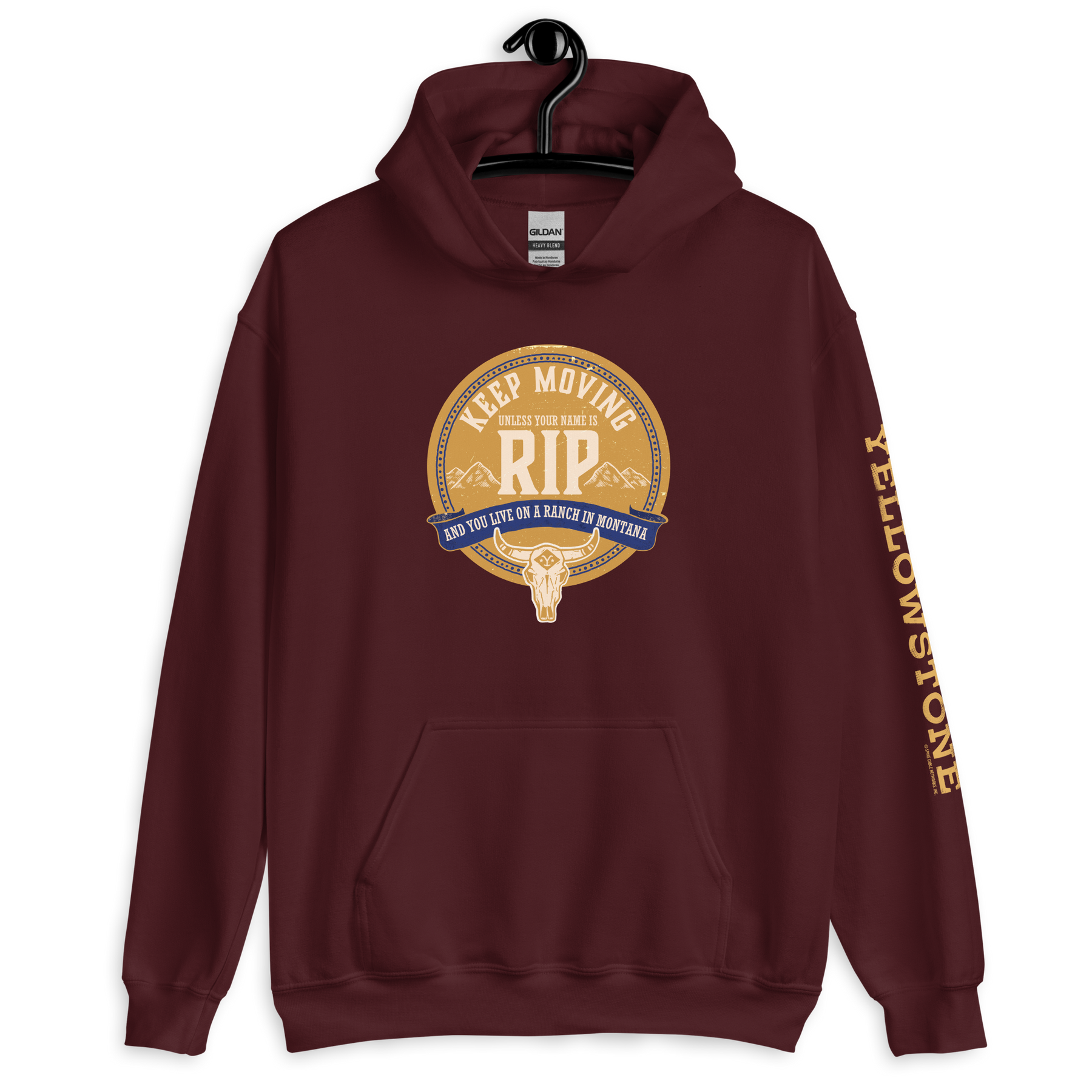 Yellowstone Keep Moving Unless You Are RIP Hooded Sweatshirt