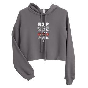 Yellowstone RIP Can Come Down My Chimney Any Time Women's Fleece Crop Hooded Sweatshirt