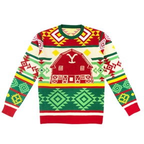 Yellowstone Barn Holiday Sweater