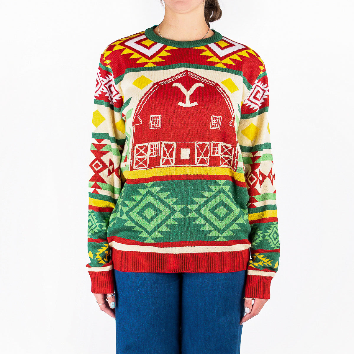 Yellowstone Barn Holiday Sweater