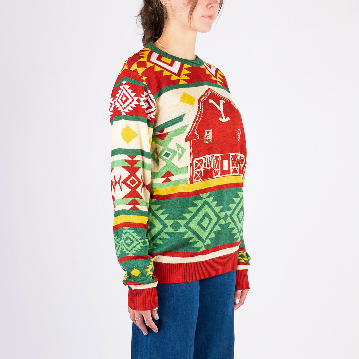 Yellowstone Barn Holiday Sweater