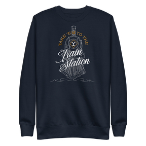 Yellowstone Take 'Em To The Train Station Fleece Crewneck Sweatshirt