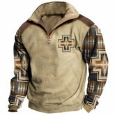 Men's Cowboy Lapel Sweatshirt