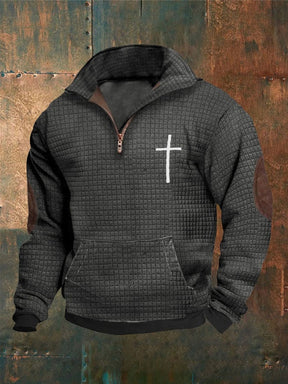 Men's Isaiah 41:10 Waffle Reversible Sweatshirt