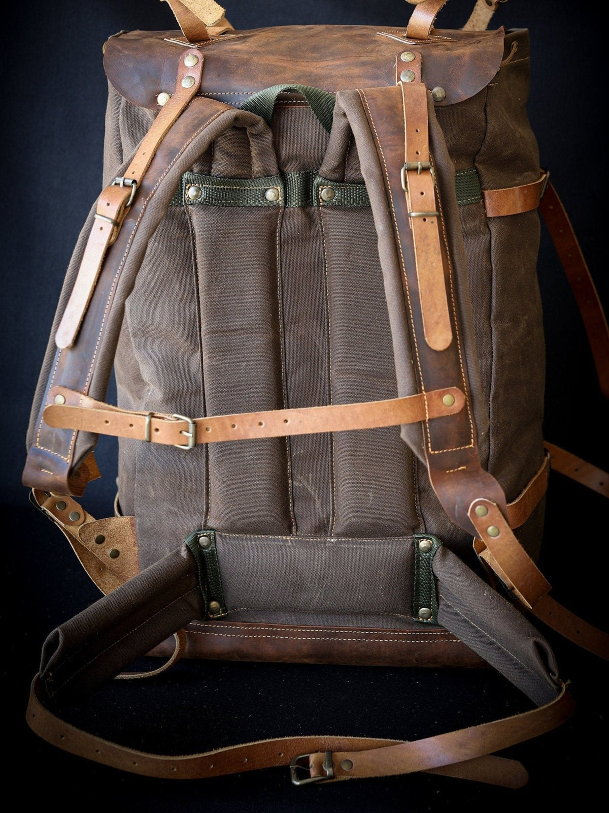 Bushcraft Handmade Waxed Canvas Backpack