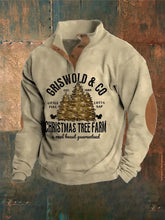 Men's Griswold & Co Est 1989 Christmas Tree Farm Print Casual Sweatshirt